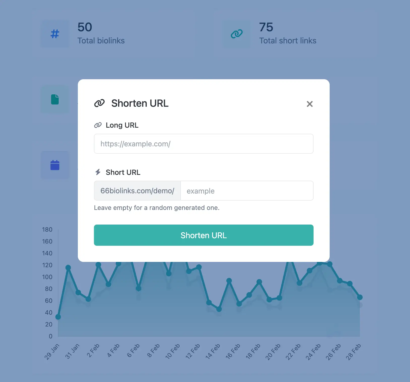 لقطة شاشة لصفحة تحرير رابط التطبيق المختصر